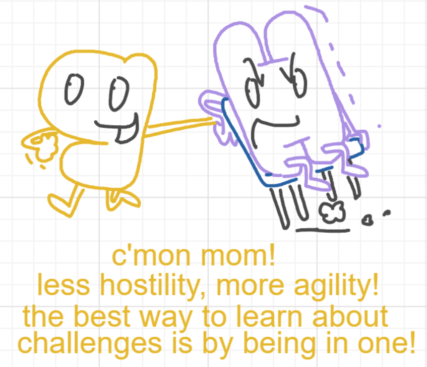 A panel from I've Been Everywhere, Man, episode nine of the Board Boards object show by Furretwalk/WalkingFurret.